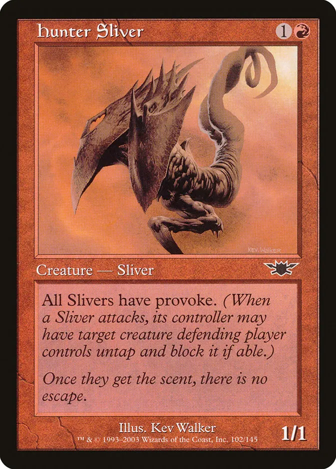 2003 Legions Hunter Sliver common #102 unlisted card image