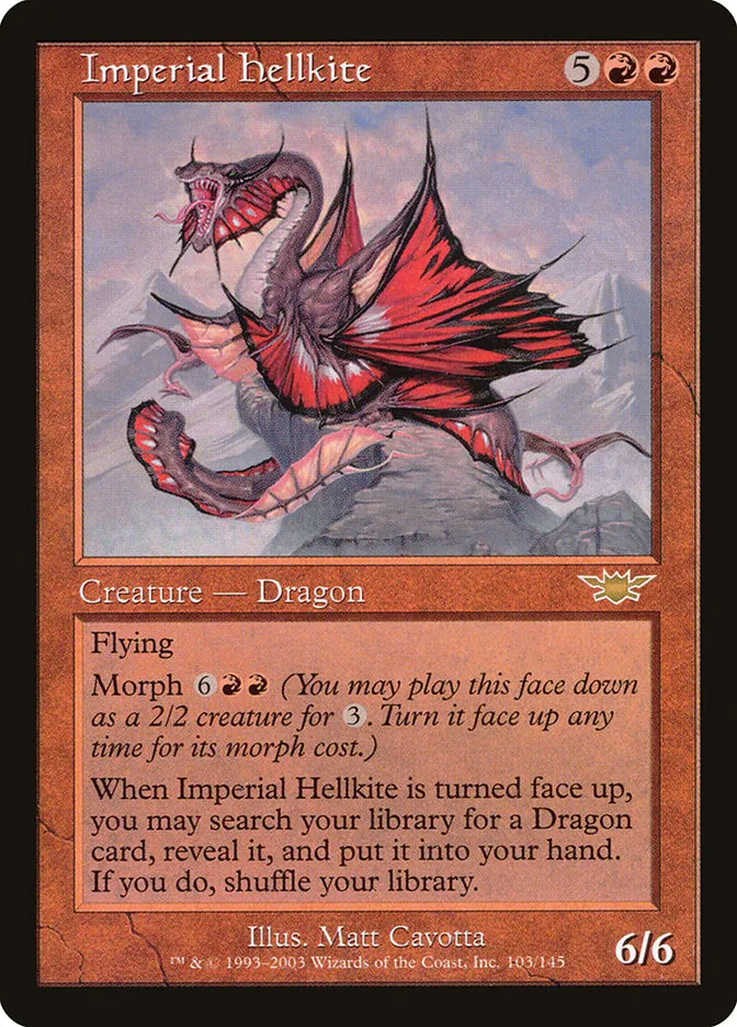 2003 Legions Imperial Hellkite rare #103 unlisted card image