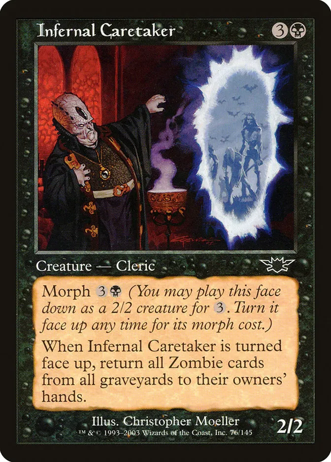 2003 Legions Infernal Caretaker common #76 unlisted card image