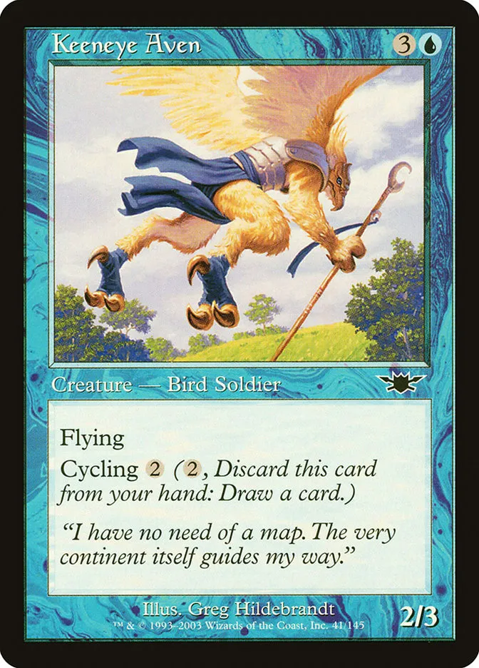 2003 Legions Keeneye Aven common #41 unlisted card image