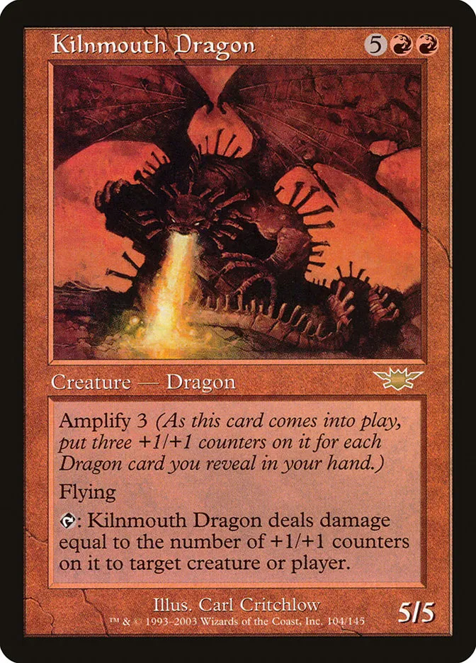 2003 Legions Kilnmouth Dragon rare #104 unlisted card image