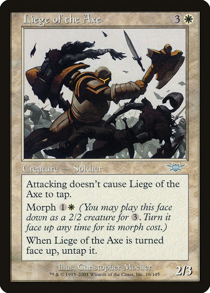 2003 Legions Liege of the Axe uncommon #16 unlisted card image
