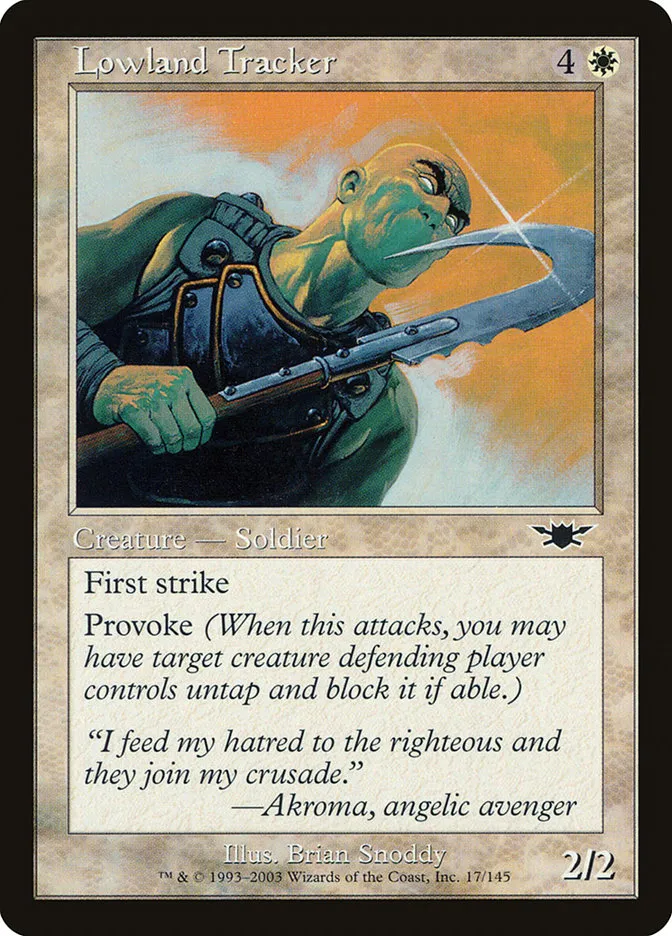 2003 Legions Lowland Tracker common #17 unlisted card image
