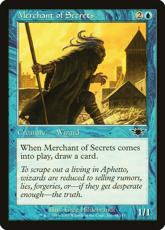 2003 Legions Merchant of Secrets common #44 unlisted card image
