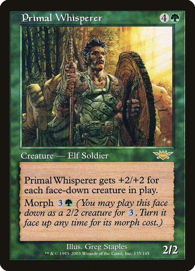 2003 Legions Primal Whisperer rare #135 unlisted card image