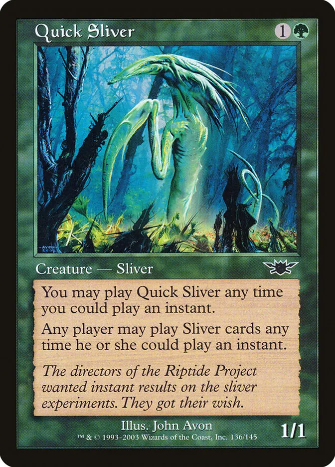 2003 Legions Quick Sliver common #136 unlisted card image