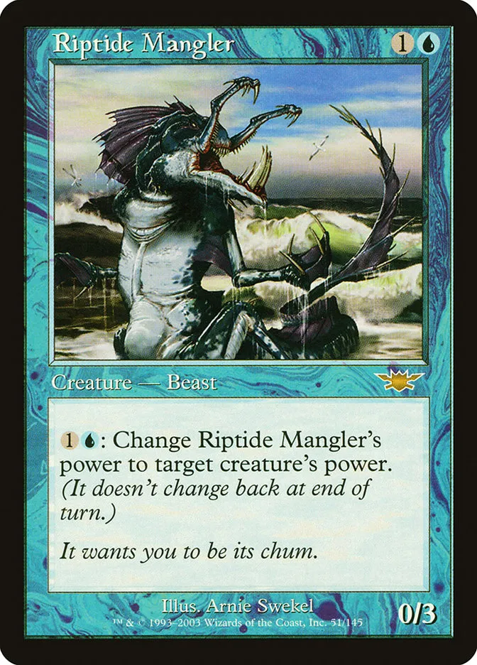 2003 Legions Riptide Mangler rare #51 unlisted card image
