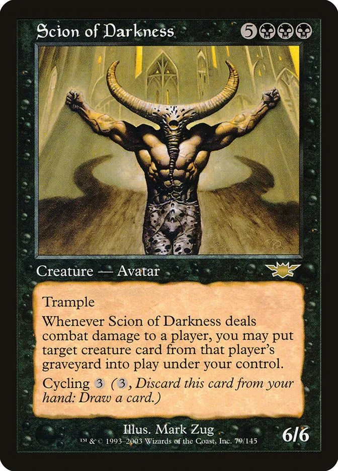 2003 Legions Scion of Darkness rare #79 unlisted card image