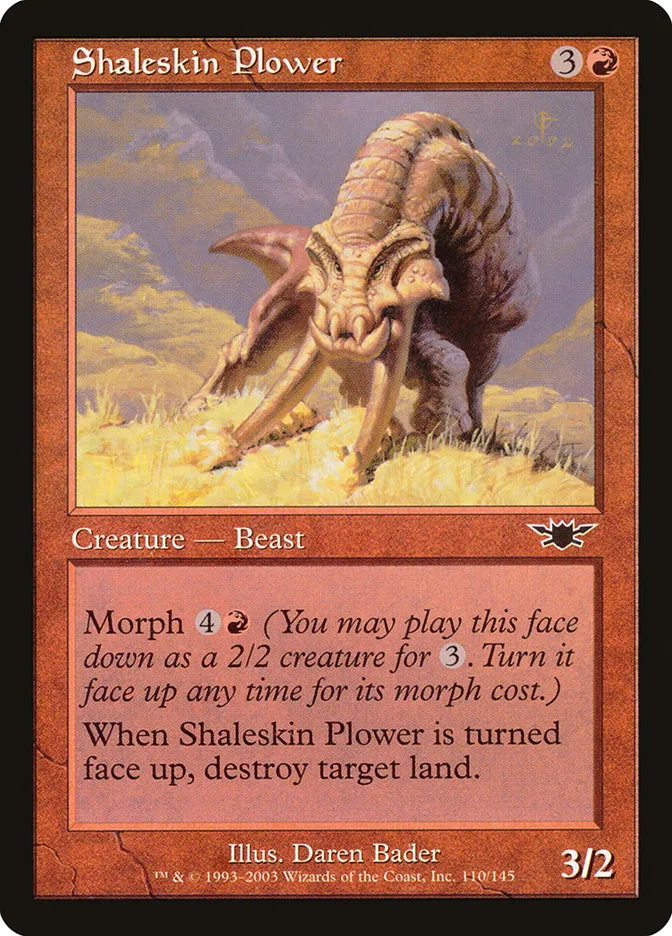 2003 Legions Shaleskin Plower common #110 unlisted card image