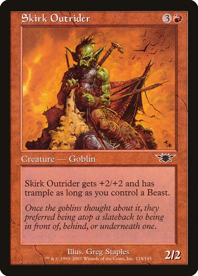 2003 Legions Skirk Outrider common #114 unlisted card image