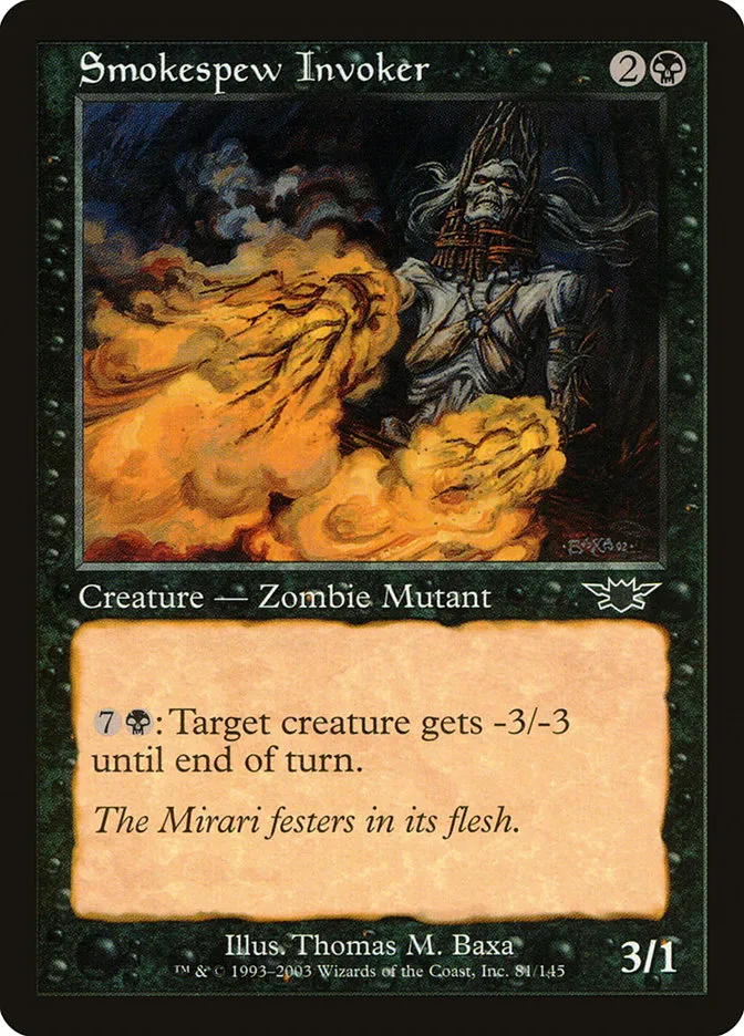 2003 Legions Smokespew Invoker common #81 unlisted card image