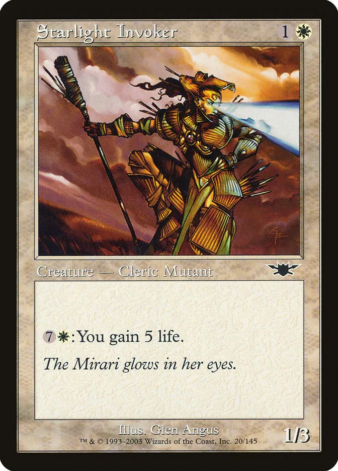 2003 Legions Starlight Invoker common #20 unlisted card image