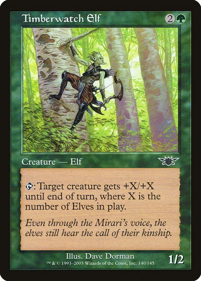 2003 Legions Timberwatch Elf common #140 unlisted card image