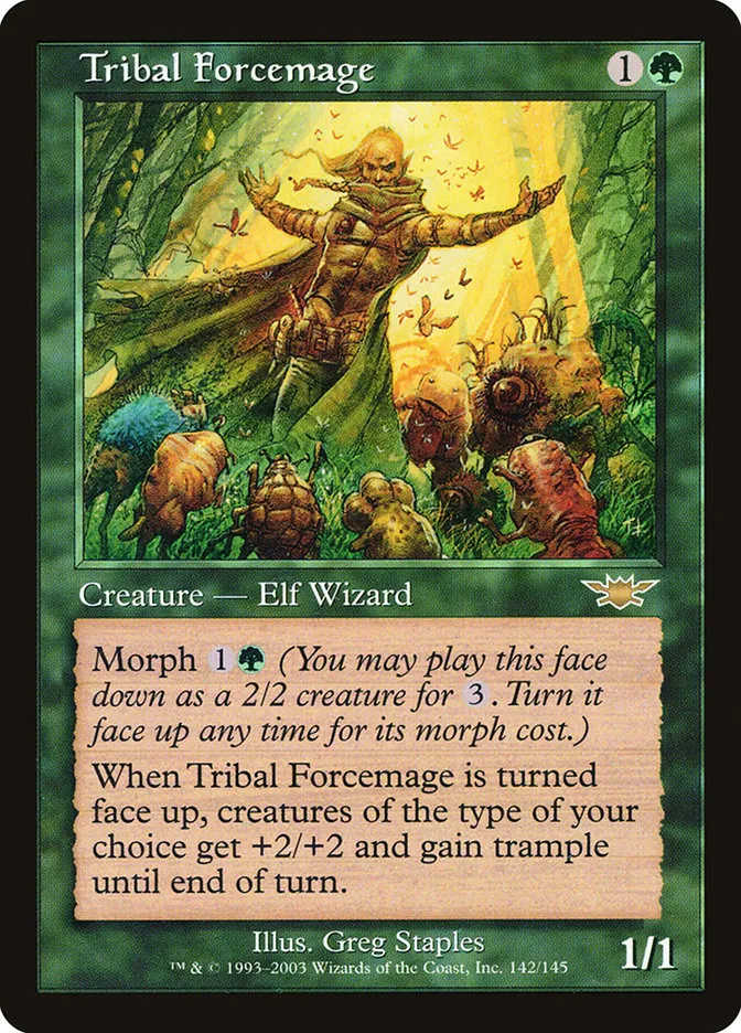 2003 Legions Tribal Forcemage rare #142 unlisted card image