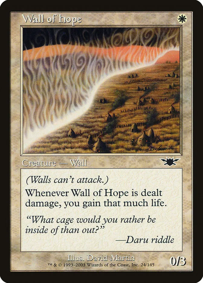 2003 Legions Wall of Hope common #24 unlisted card image