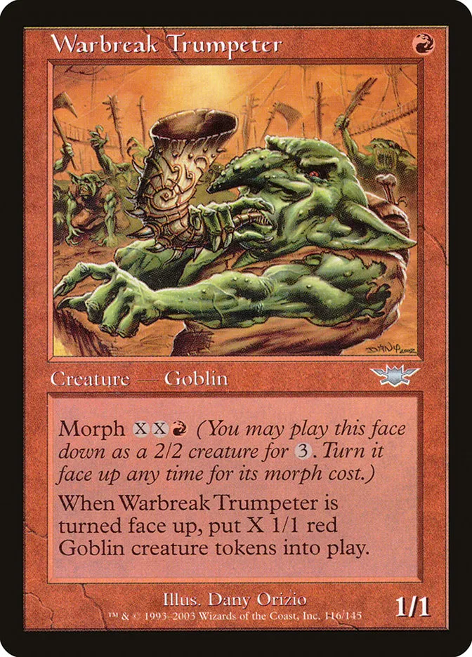 2003 Legions Warbreak Trumpeter uncommon #116 unlisted card image