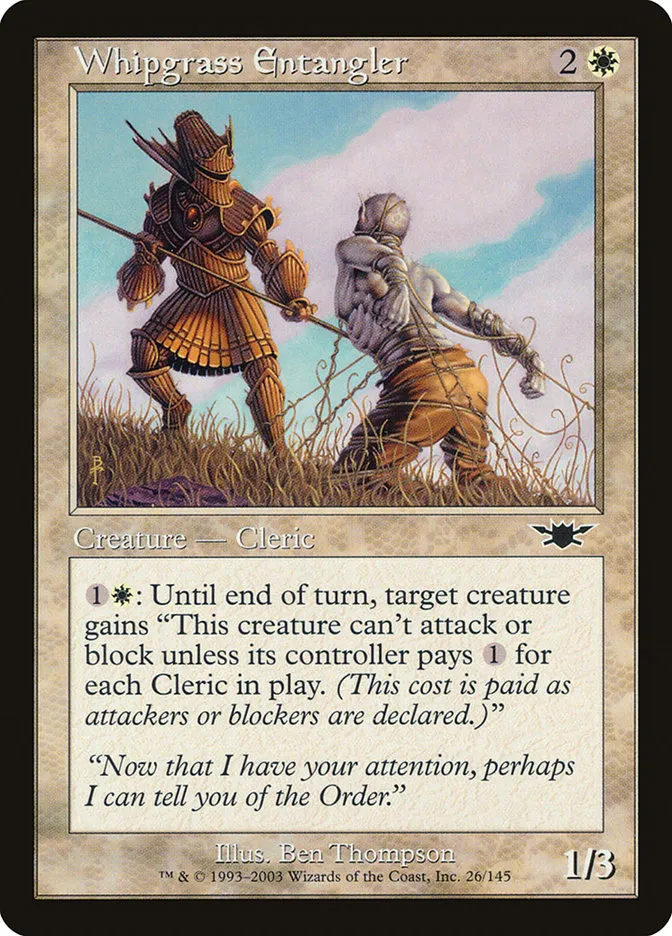 2003 Legions Whipgrass Entangler common #26 unlisted card image
