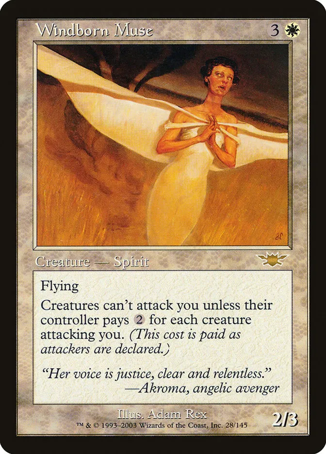 2003 Legions Windborn Muse rare #28 unlisted card image