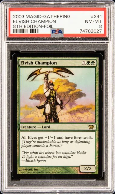 2003 Magic The Gathering 8Th Edition Foil Elvish Champion #241 card image