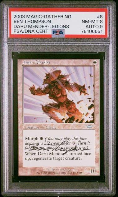 2003 Magic The Gathering Legions Daru Mender #8 card image