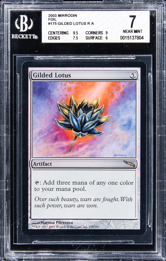 2003 Magic: The Gathering Mirrodin Foil Gilded Lotus #175 card image