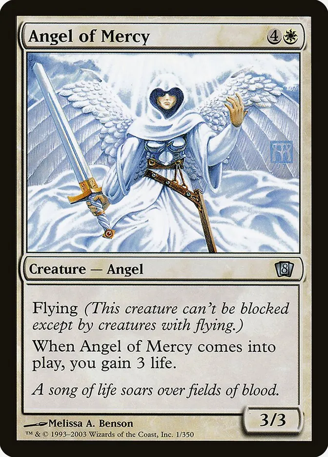 2003 Eighth Edition Angel of Mercy uncommon #1★ uncommon card image