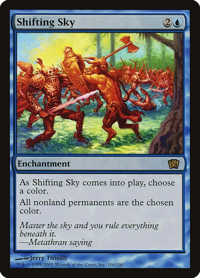 2003 Eighth Edition Shifting Sky rare #100★ rare card image