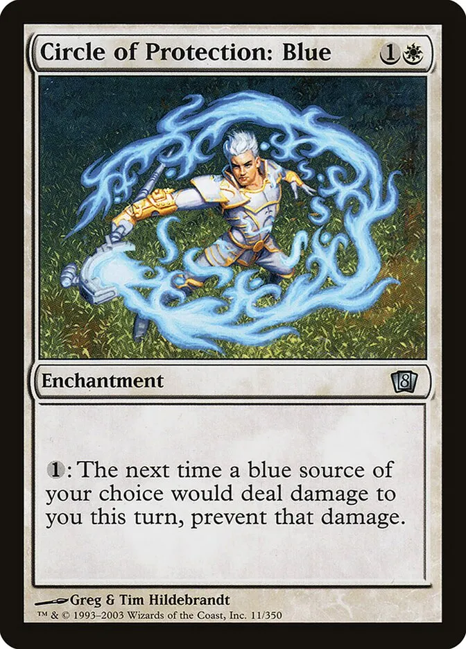 2003 Eighth Edition Circle of Protection: Blue #11★ uncommon card image