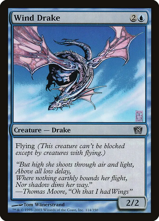 2003 Eighth Edition Wind Drake #114★ common card image