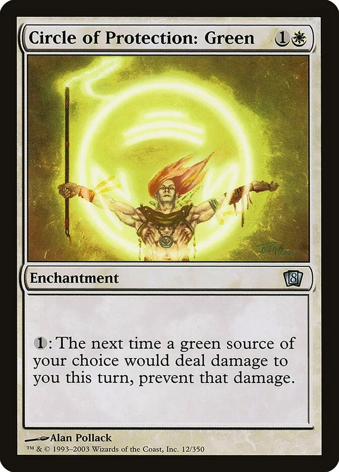 2003 Eighth Edition Circle of Protection: Green #12★ uncommon card image