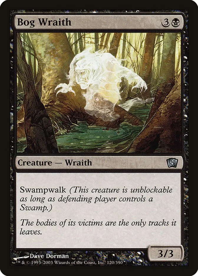 2003 Eighth Edition Bog Wraith #120★ uncommon card image