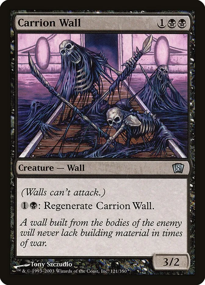 2003 Eighth Edition Carrion Wall #121★ uncommon card image