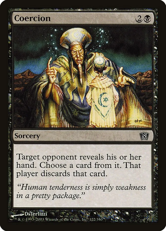 2003 Eighth Edition Coercion #122★ common card image