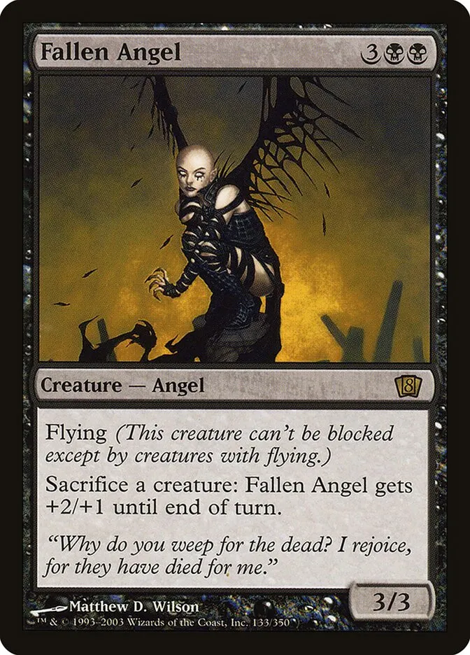 2003 Eighth Edition Fallen Angel #133★ rare card image