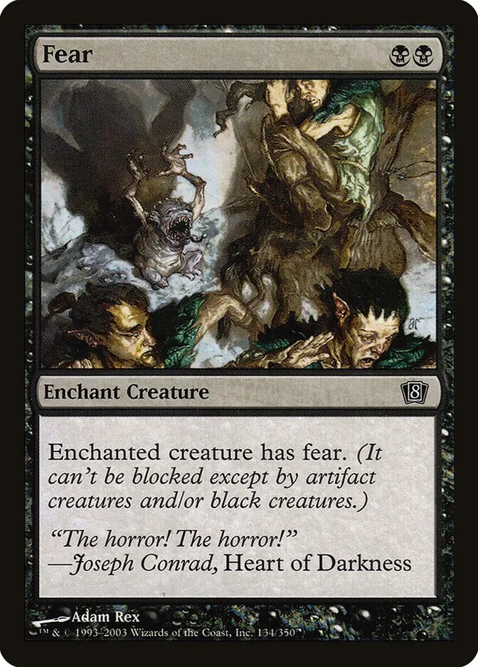 2003 Eighth Edition Fear #134★ common card image