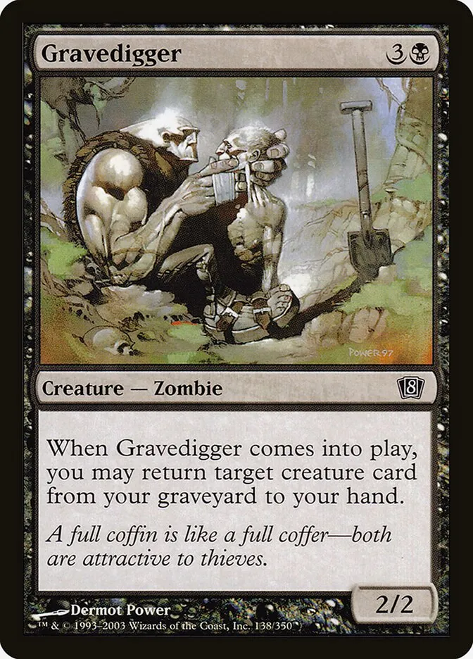 2003 Eighth Edition Gravedigger #138★ common card image