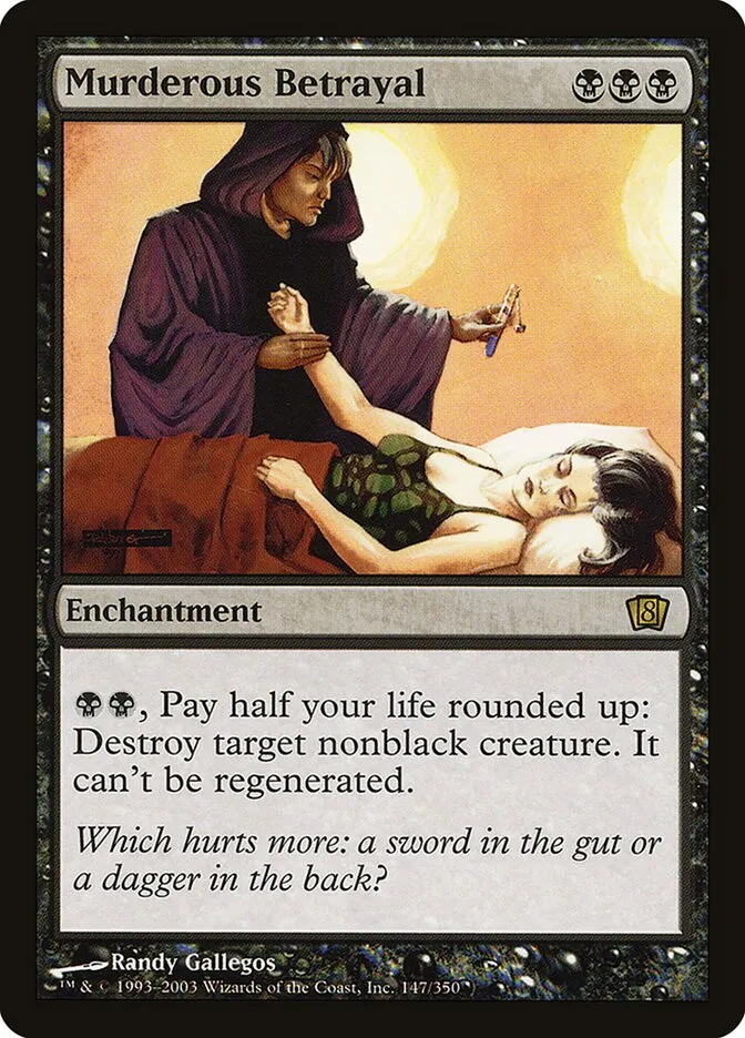 2003 Eighth Edition Murderous Betrayal #147★ rare card image