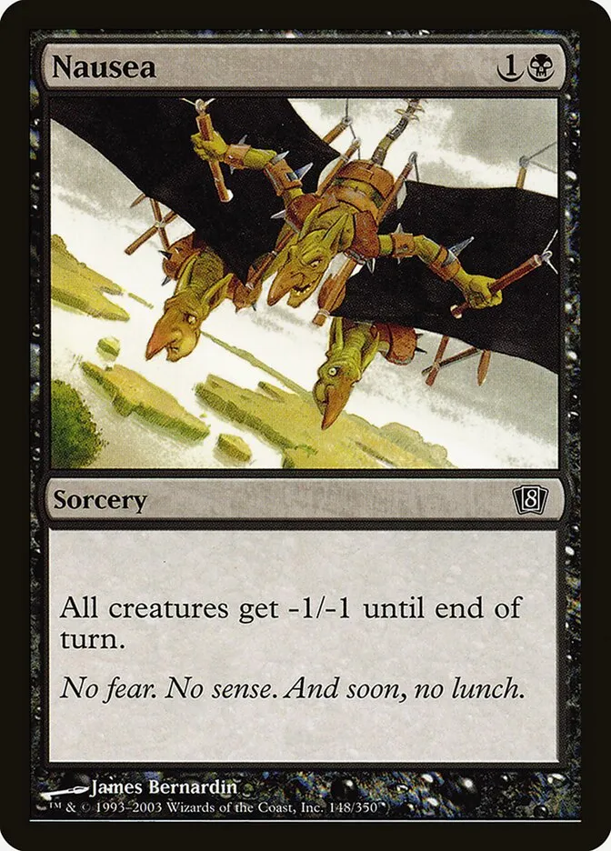 2003 Eighth Edition Nausea #148★ common card image