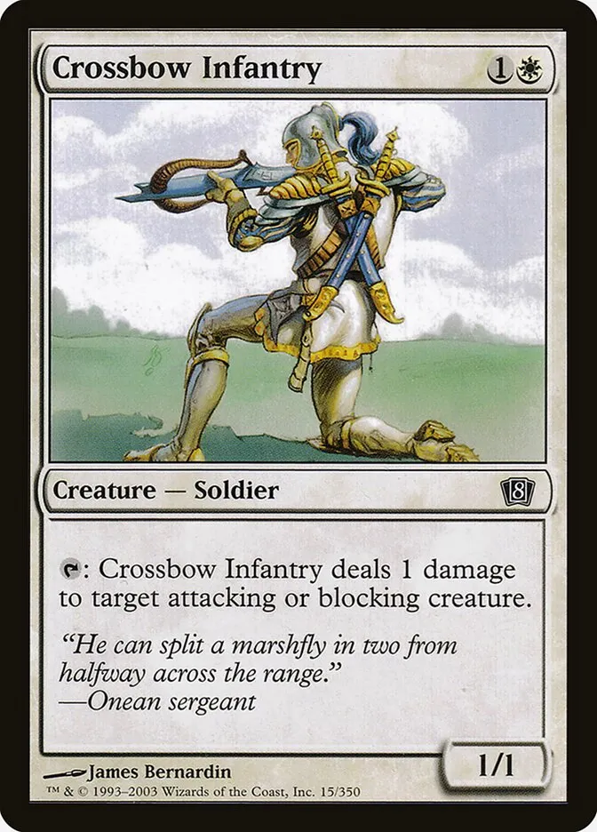 2003 Eighth Edition Crossbow Infantry #15★ common card image