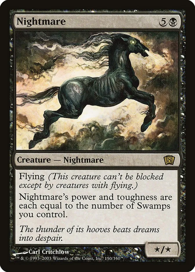 2003 Eighth Edition Nightmare #150★ rare card image