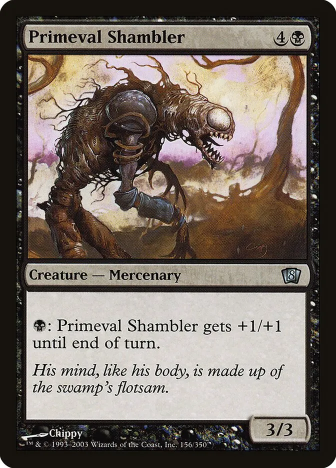 2003 Eighth Edition Primeval Shambler #156★ uncommon card image