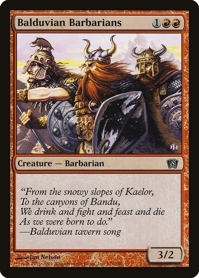 2003 Eighth Edition Balduvian Barbarians #176★ common card image
