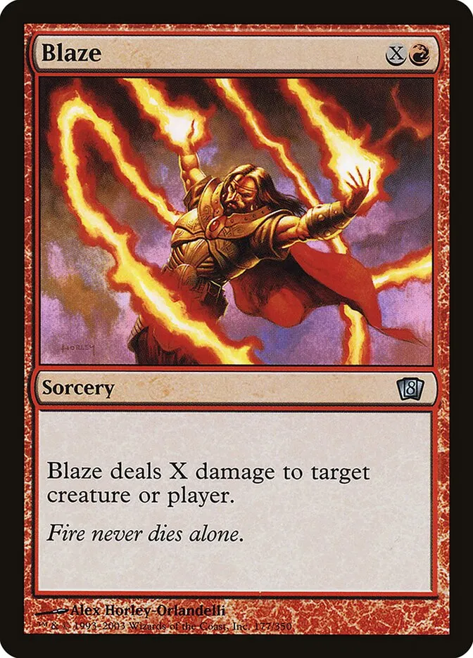 2003 Eighth Edition Blaze #177★ uncommon card image