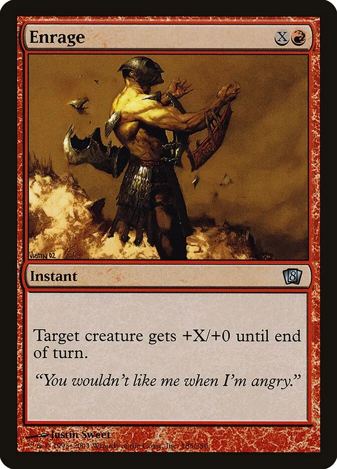 2003 Eighth Edition Enrage #185★ uncommon card image