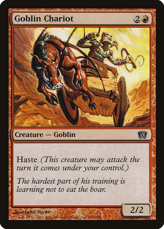 2003 Eighth Edition Goblin Chariot #188★ common card image