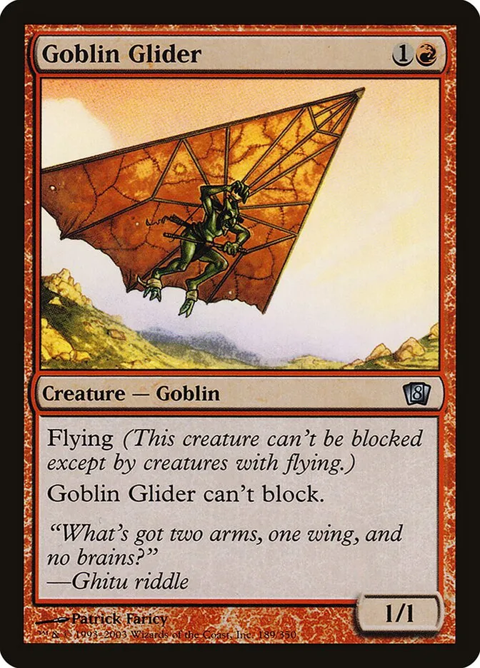 2003 Eighth Edition Goblin Glider #189★ uncommon card image