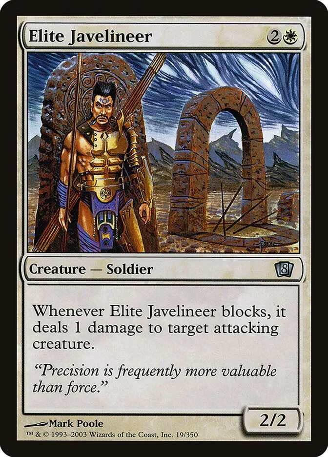 2003 Eighth Edition Elite Javelineer #19★ uncommon card image