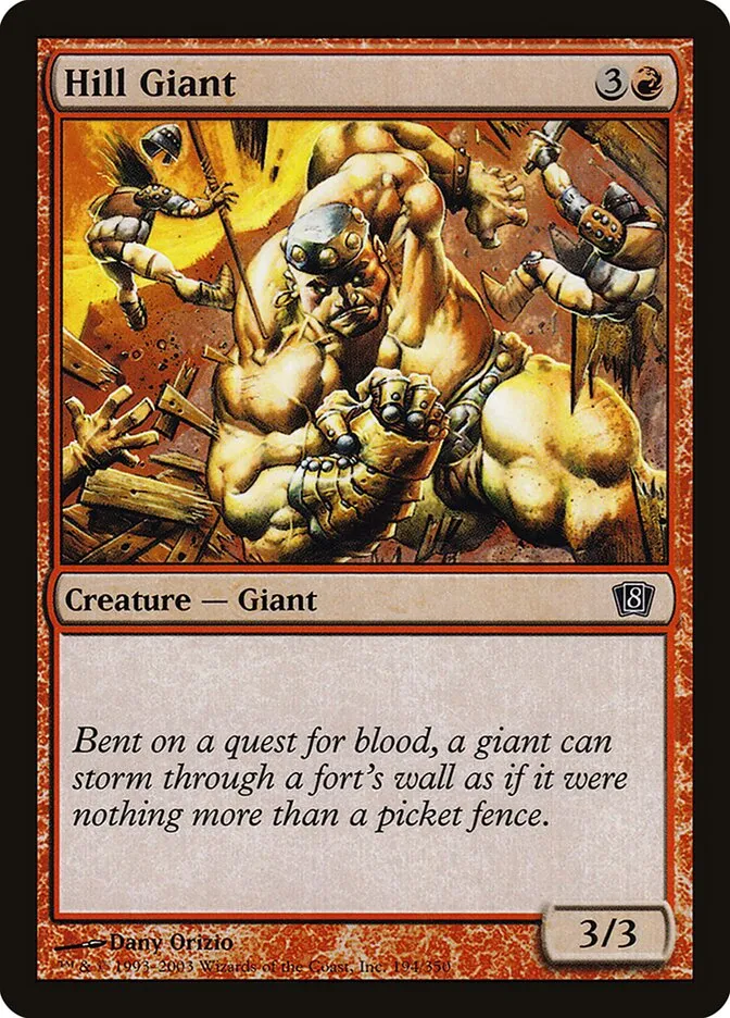 2003 Eighth Edition Hill Giant #194★ common card image
