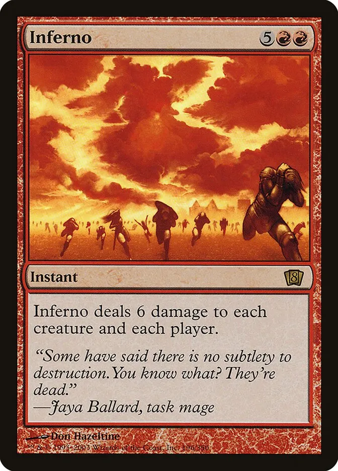 2003 Eighth Edition Inferno #196★ rare card image