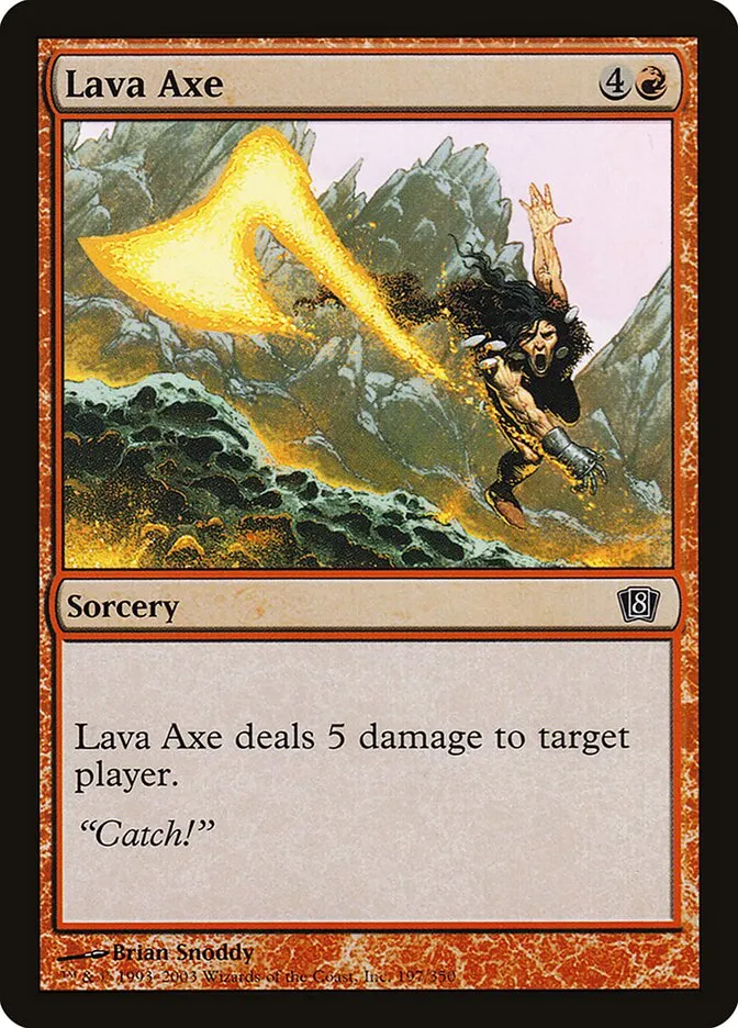 2003 Eighth Edition Lava Axe #197★ common card image